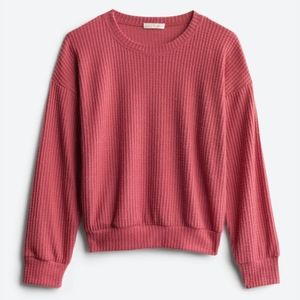 NINE BRITTON Madrona Waffle Knit Top